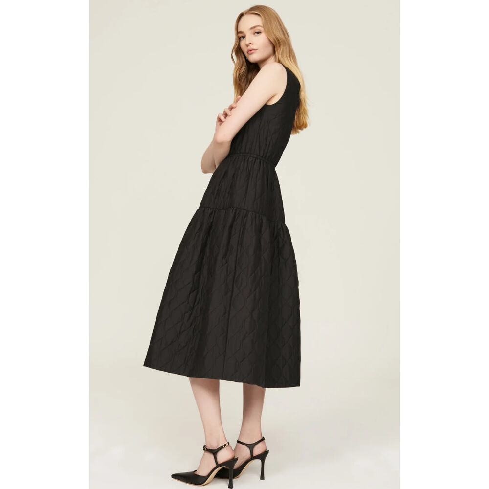 Jason Wu Quilted  cotton plain weave Dress in Black - Picture 2 of 9